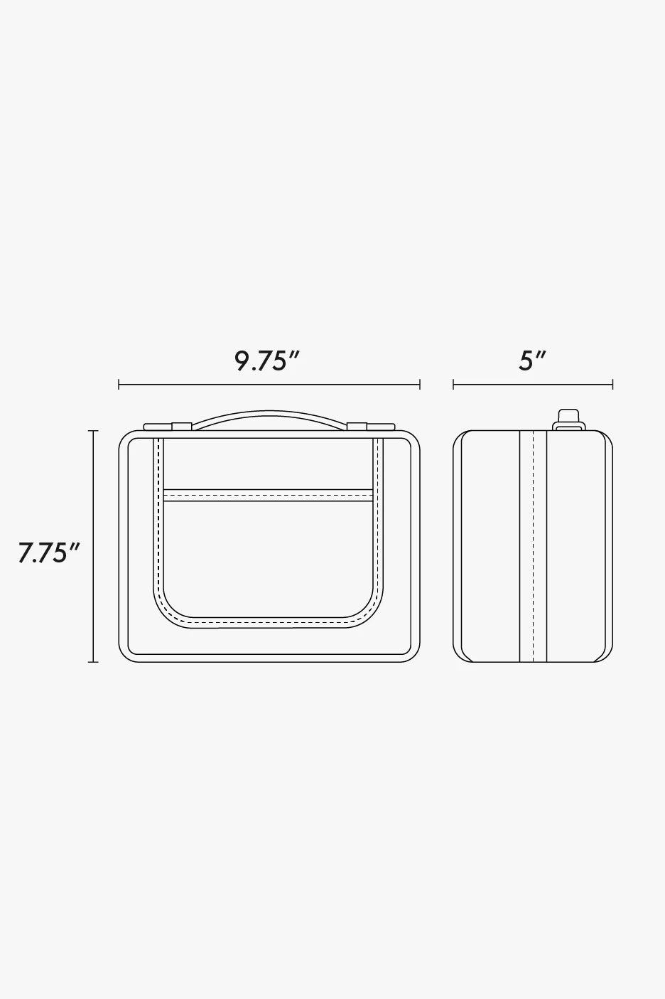Medium Clear Cosmetics Case