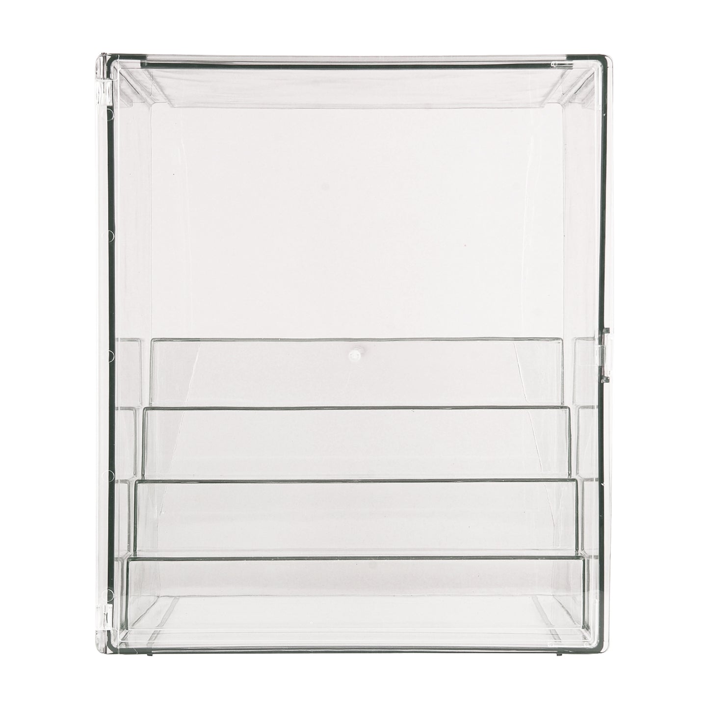 Clear Acrylic Display Case, 5 Tier Perfume Stand Makeup Organizer Storage Stand Riser Luxury Display Box Storage with Door Dustproof for Mini Figure, Collectible, Toys, Cosmetics