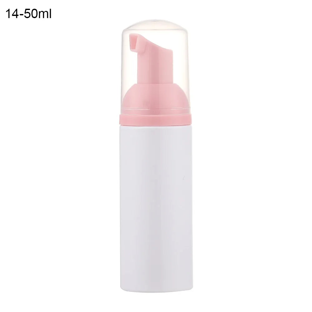 Foaming Bottle 1Pc Plastic Foam Pump Bottle Empty Face Eyelashes Cosmetic Bottle Cleaner Soap Dispenser Foam Bottle Rose Go