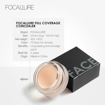 Wholesale  Waterproof Full Coverage Concealer Cream Oil-Control Moisturizing Lightweight Foundation Makeup Cosmetics