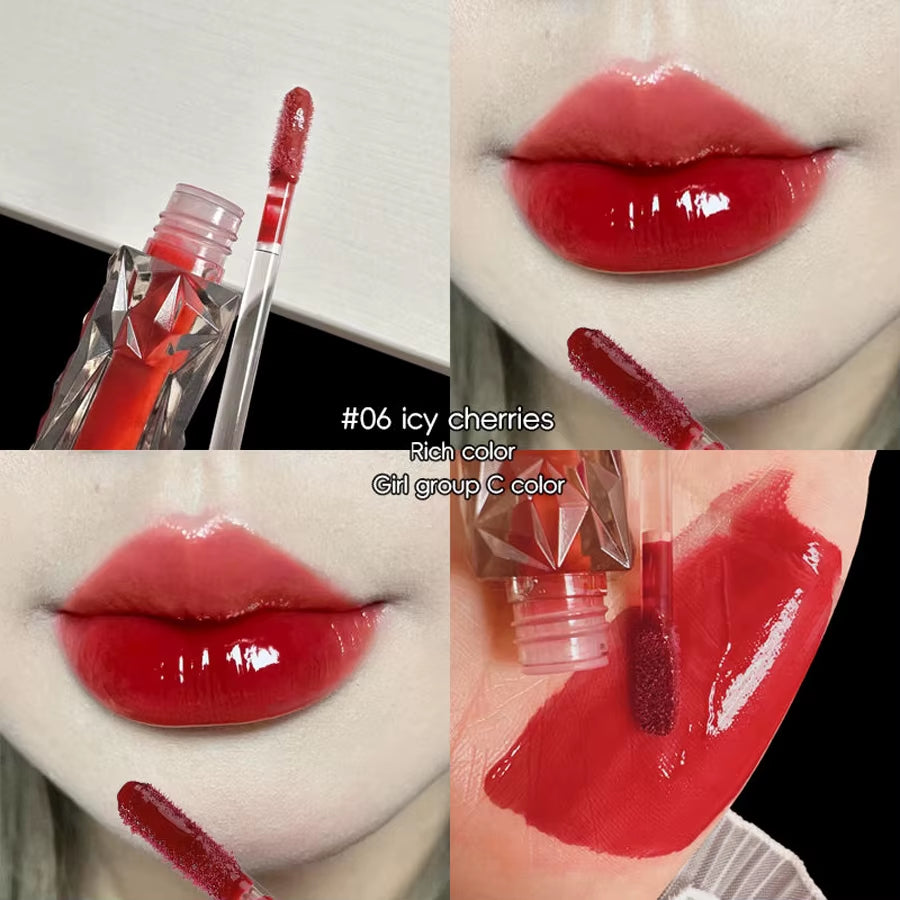 Lip Gloss Long-Lasting Moisturizing Waterproof Non-Fading Mirror Moisturizing Lip Gloss Women'S Cosmetics