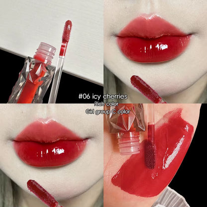 Lip Gloss Long-Lasting Moisturizing Waterproof Non-Fading Mirror Moisturizing Lip Gloss Women'S Cosmetics