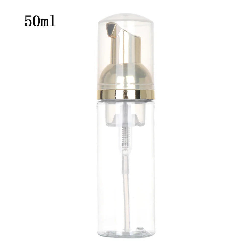 Foaming Bottle 1Pc Plastic Foam Pump Bottle Empty Face Eyelashes Cosmetic Bottle Cleaner Soap Dispenser Foam Bottle Rose Go