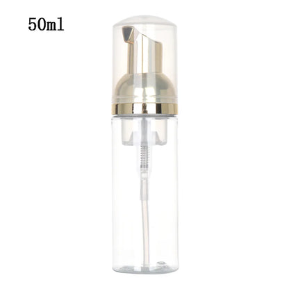 Foaming Bottle 1Pc Plastic Foam Pump Bottle Empty Face Eyelashes Cosmetic Bottle Cleaner Soap Dispenser Foam Bottle Rose Go
