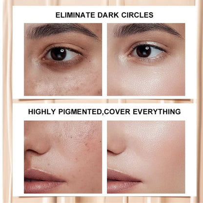 Wholesale  Waterproof Full Coverage Concealer Cream Oil-Control Moisturizing Lightweight Foundation Makeup Cosmetics