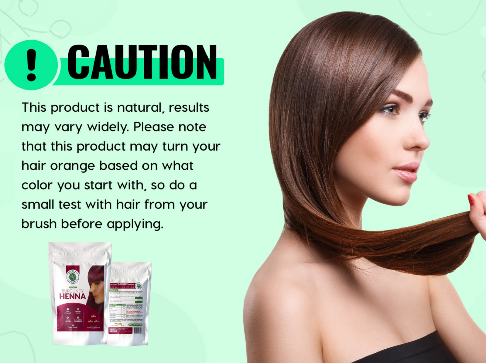 Henna Cosmetics Henna Hair Color & Beard Dye for Men | 100 Grams+50 Grams Bonus