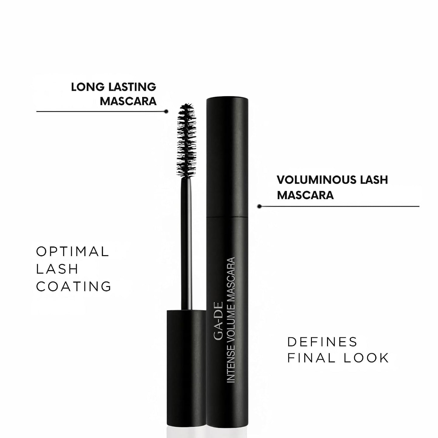 Intense Volume Mascara - Quick Drying, Long Lasting, Lash Separating Mascara - Fuller Lashes with Rich Color - Black - 0.27 Oz