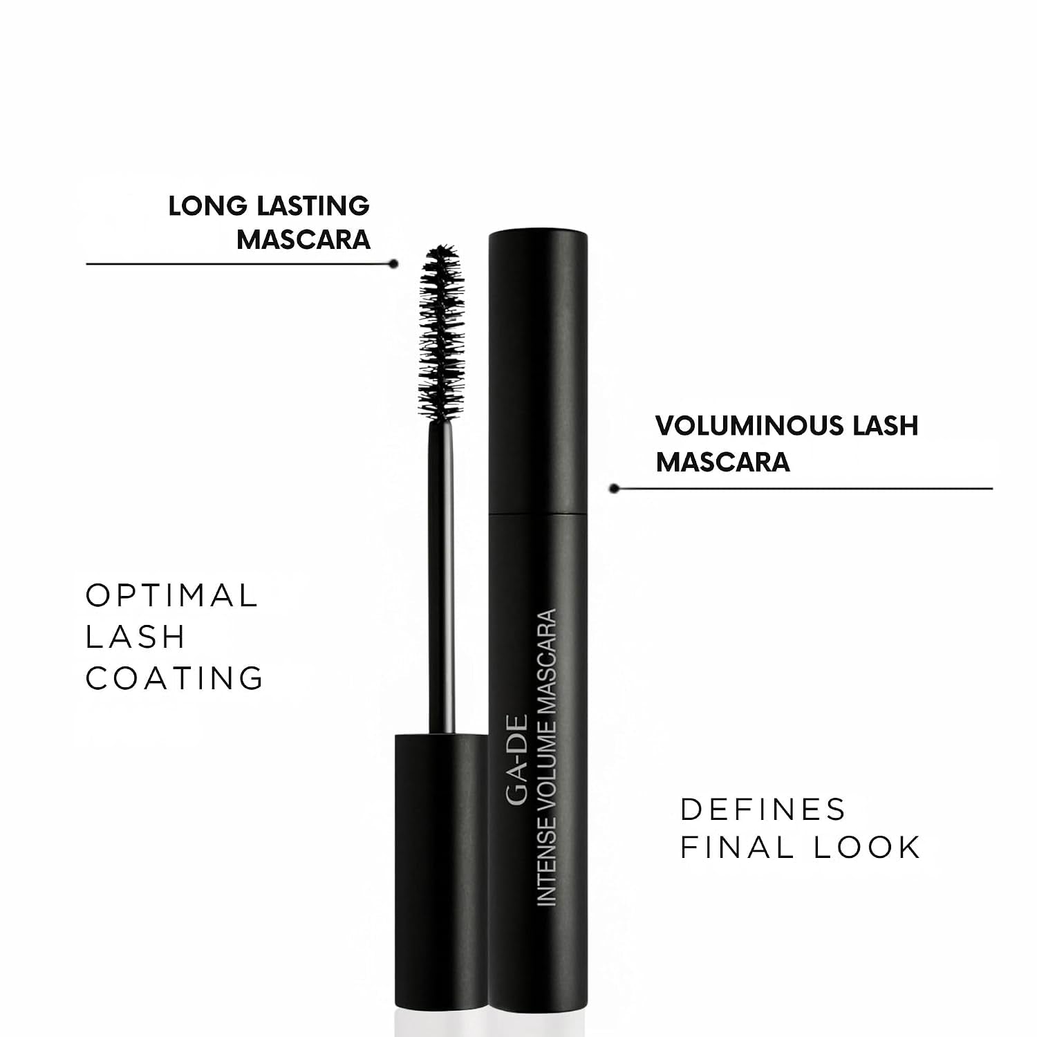 Intense Volume Mascara - Quick Drying, Long Lasting, Lash Separating Mascara - Fuller Lashes with Rich Color - Black - 0.27 Oz