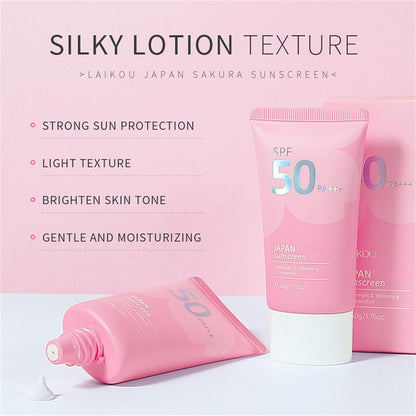 Japanese Sunscreen SPF 50 PA+++ Rosada Essence Cream 50G Face Sunscreen Moisturizing Cosmetics (1)