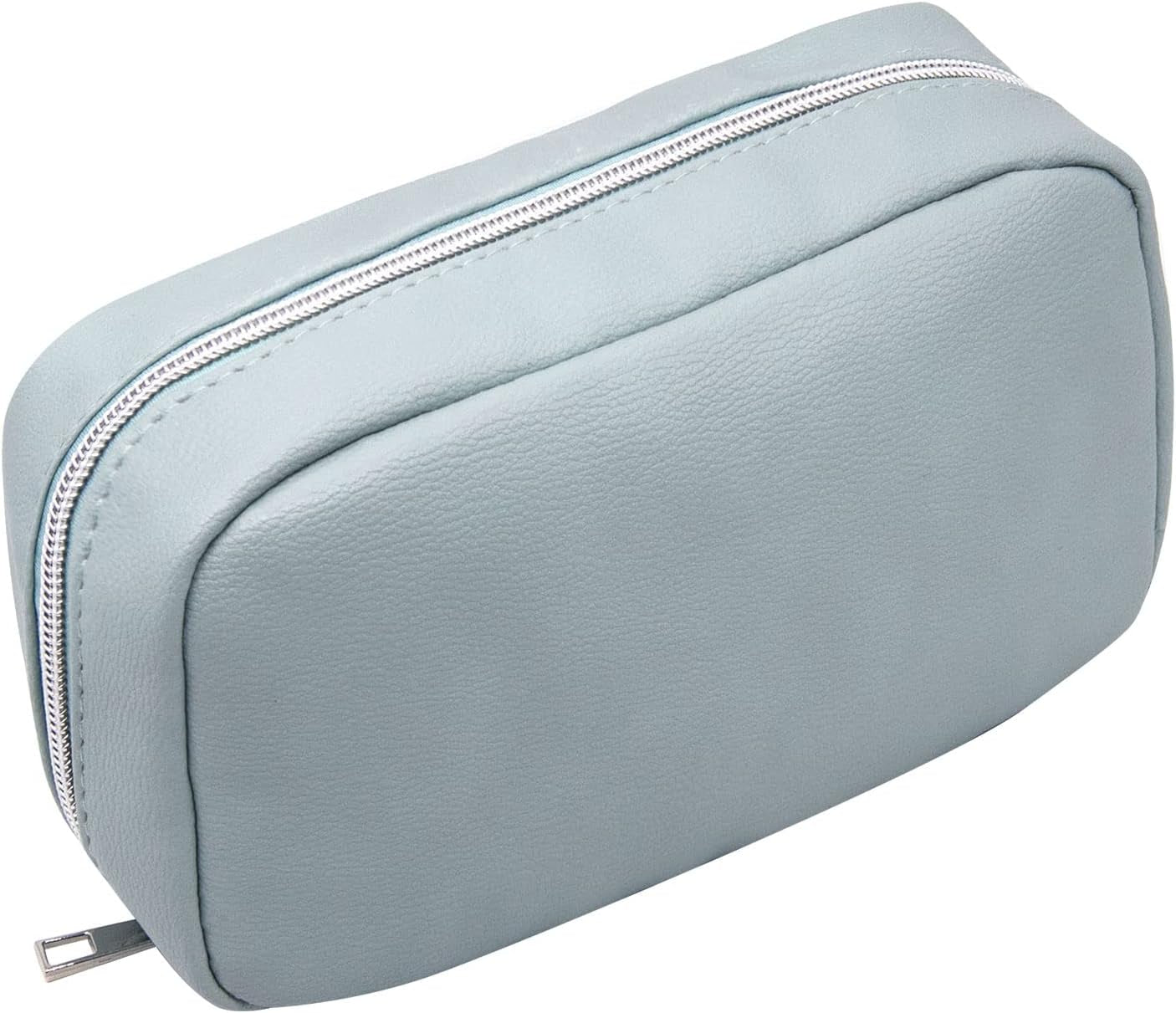 Cosmetic Bags for Women - Water Resistant Make up Pouch Travel Zipper Toiletry Bag Makeup Organizer (Blue)