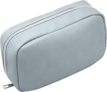 Cosmetic Bags for Women - Water Resistant Make up Pouch Travel Zipper Toiletry Bag Makeup Organizer (Blue)