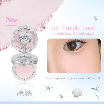 FLORTTE See Pearl Single-Colour Highlighter Powder Matte Brighten Contour Palette Face Makeup Cosmetics