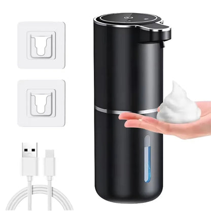 Automatic Soap Dispenser Touchless Foaming Soap Dispenser 380Ml USB Rechargeable Electric 4 Level Adjustable Foam Soap Dispenser