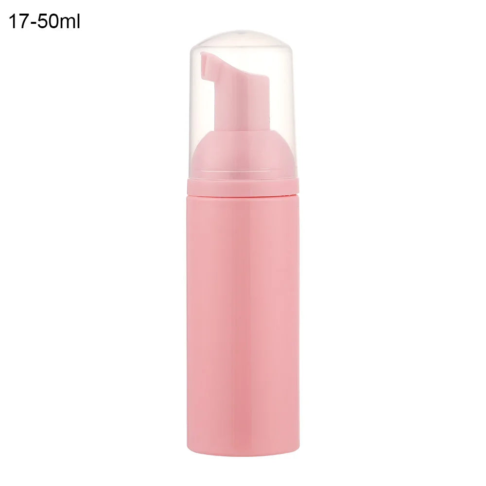 Foaming Bottle 1Pc Plastic Foam Pump Bottle Empty Face Eyelashes Cosmetic Bottle Cleaner Soap Dispenser Foam Bottle Rose Go
