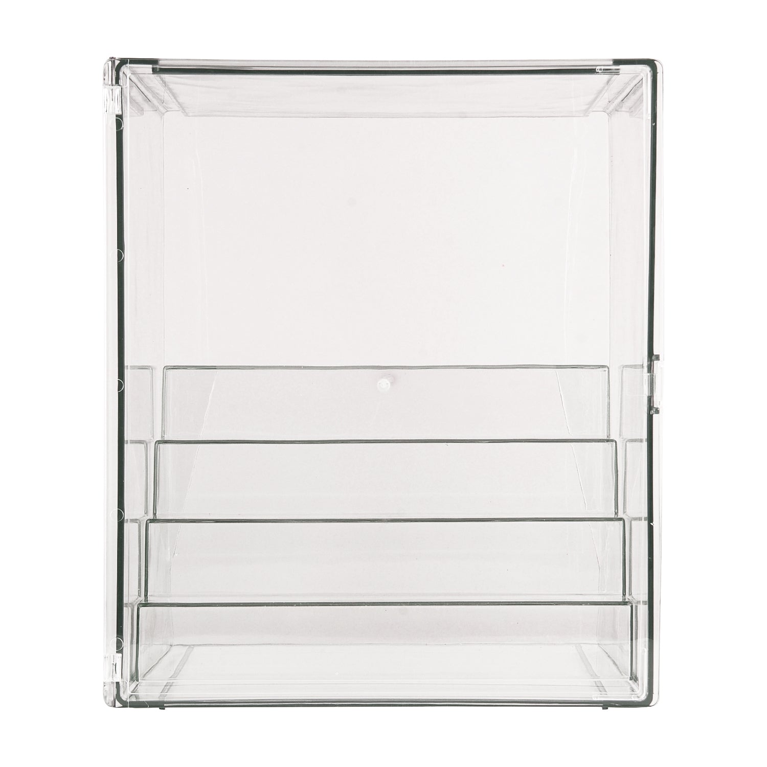 Clear Acrylic Display Case, 5 Tier Perfume Stand Makeup Organizer Storage Stand Riser Luxury Display Box Storage with Door Dustproof for Mini Figure, Collectible, Toys, Cosmetics