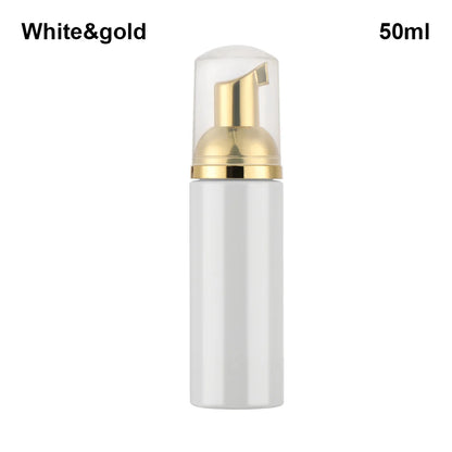 Foaming Bottle 1Pc Plastic Foam Pump Bottle Empty Face Eyelashes Cosmetic Bottle Cleaner Soap Dispenser Foam Bottle Rose Go