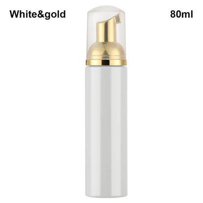 Foaming Bottle 1Pc Plastic Foam Pump Bottle Empty Face Eyelashes Cosmetic Bottle Cleaner Soap Dispenser Foam Bottle Rose Go