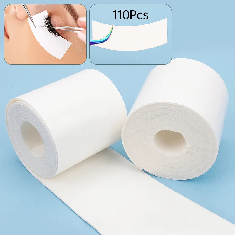 110 Pcs/Roll Eyelashes Foam Tapes Graft False Lashes PE Foam Eye Patch Easy Remove Tape Makeup Stickers under Eyelash Eye Pads