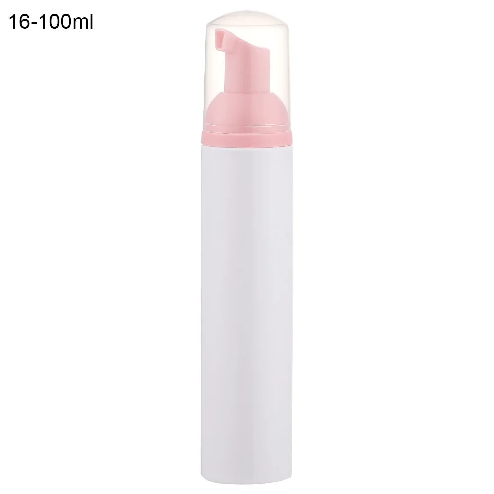 Foaming Bottle 1Pc Plastic Foam Pump Bottle Empty Face Eyelashes Cosmetic Bottle Cleaner Soap Dispenser Foam Bottle Rose Go