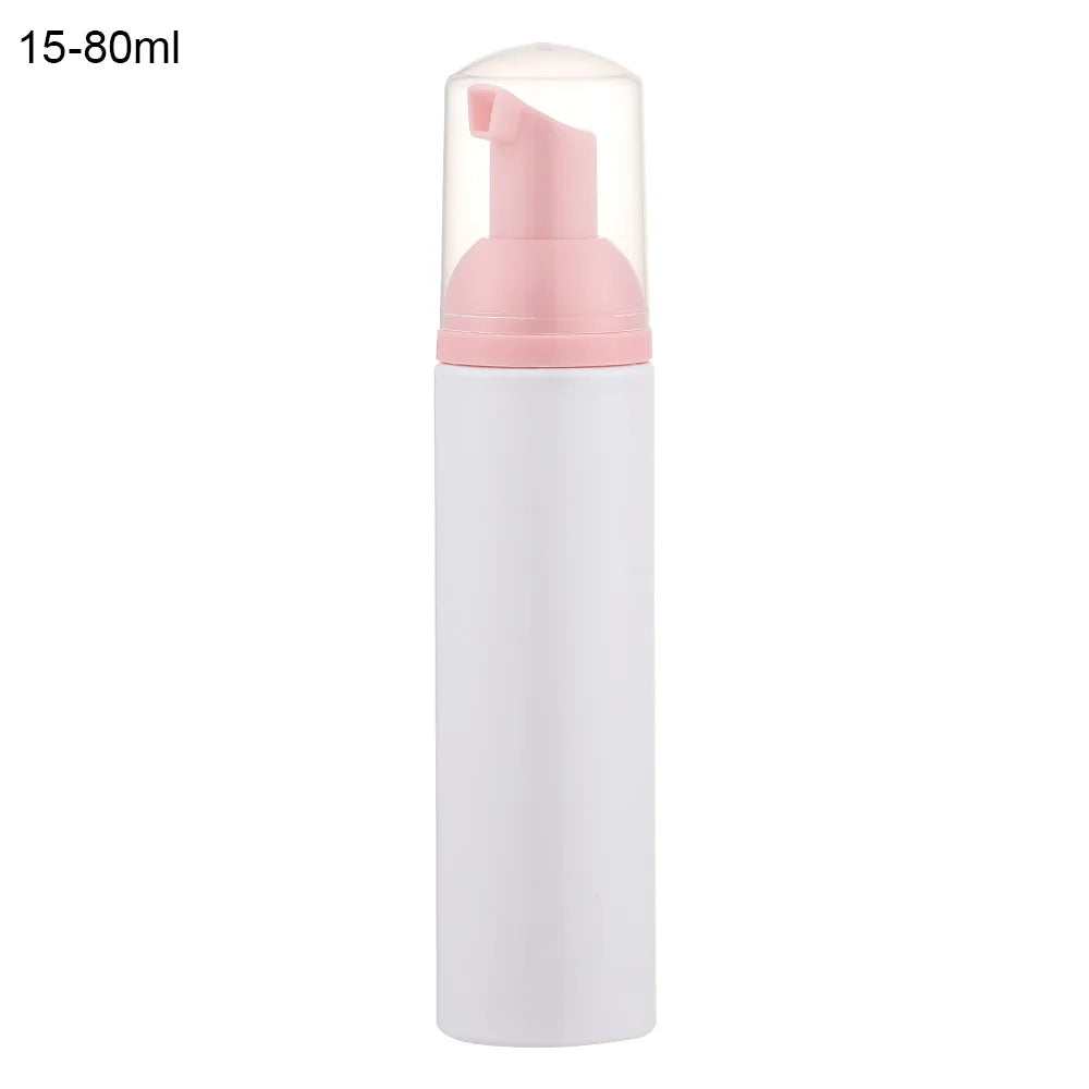 Foaming Bottle 1Pc Plastic Foam Pump Bottle Empty Face Eyelashes Cosmetic Bottle Cleaner Soap Dispenser Foam Bottle Rose Go