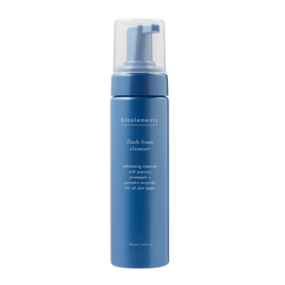 Bioelements Flash Foam Cleanser - 6.5 Fl Oz - Exfoliating Foam Cleanser for Oily, Combination & Dry Skin - Vegan, Gluten Free