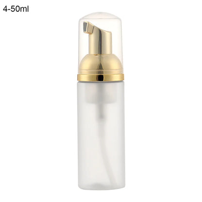 Foaming Bottle 1Pc Plastic Foam Pump Bottle Empty Face Eyelashes Cosmetic Bottle Cleaner Soap Dispenser Foam Bottle Rose Go