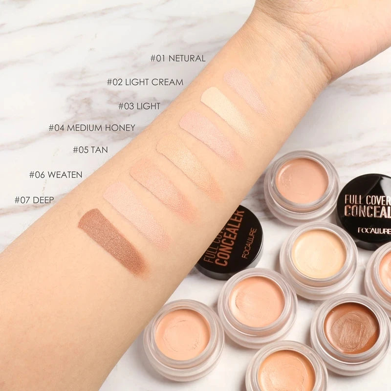 Wholesale  Waterproof Full Coverage Concealer Cream Oil-Control Moisturizing Lightweight Foundation Makeup Cosmetics