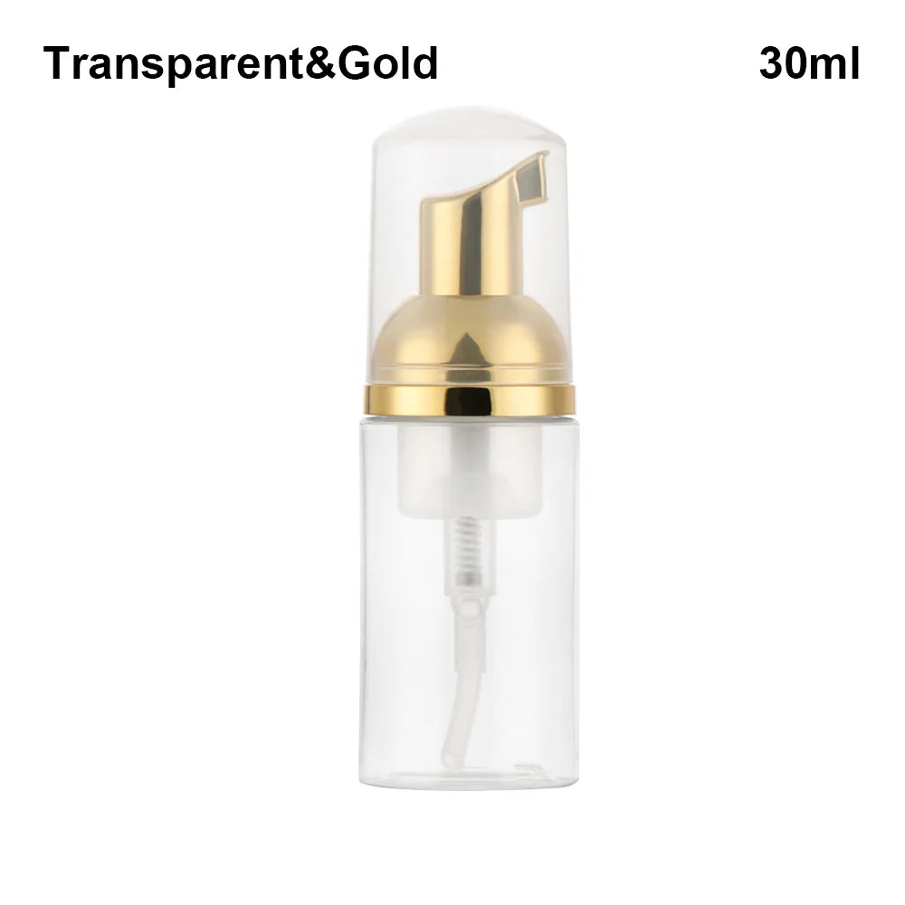 Foaming Bottle 1Pc Plastic Foam Pump Bottle Empty Face Eyelashes Cosmetic Bottle Cleaner Soap Dispenser Foam Bottle Rose Go