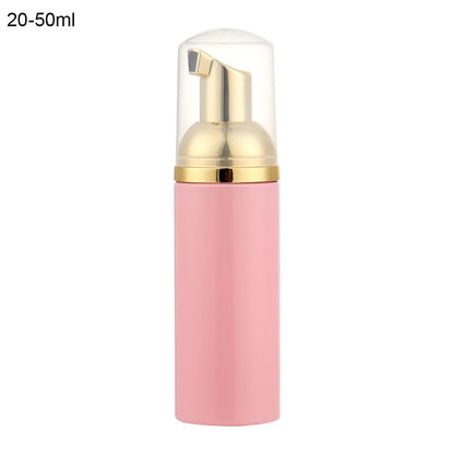 Foaming Bottle 1Pc Plastic Foam Pump Bottle Empty Face Eyelashes Cosmetic Bottle Cleaner Soap Dispenser Foam Bottle Rose Go
