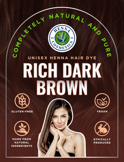 Henna Cosmetics Henna Hair Color & Beard Dye for Men | 100 Grams+50 Grams Bonus