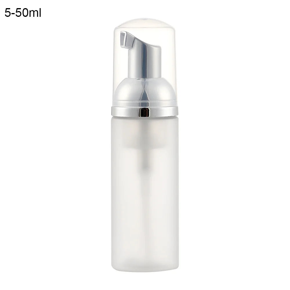 Foaming Bottle 1Pc Plastic Foam Pump Bottle Empty Face Eyelashes Cosmetic Bottle Cleaner Soap Dispenser Foam Bottle Rose Go