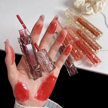 Lip Gloss Long-Lasting Moisturizing Waterproof Non-Fading Mirror Moisturizing Lip Gloss Women'S Cosmetics