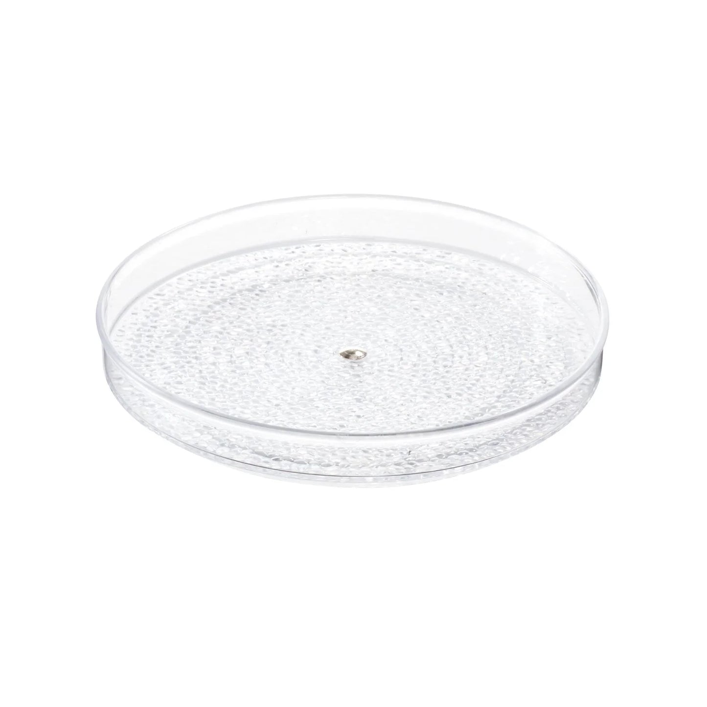Clear Rain Lazy Susan Turntable Cosmetic Organizer for Vanity and Cabinet