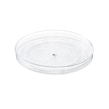 Clear Rain Lazy Susan Turntable Cosmetic Organizer for Vanity and Cabinet