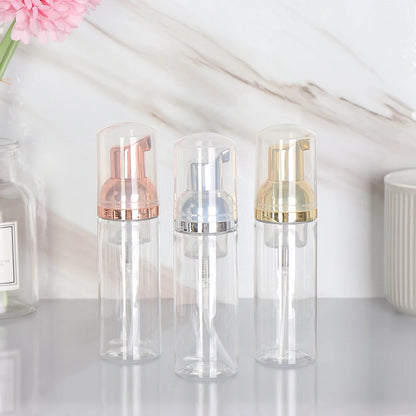Foaming Bottle 1Pc Plastic Foam Pump Bottle Empty Face Eyelashes Cosmetic Bottle Cleaner Soap Dispenser Foam Bottle Rose Go