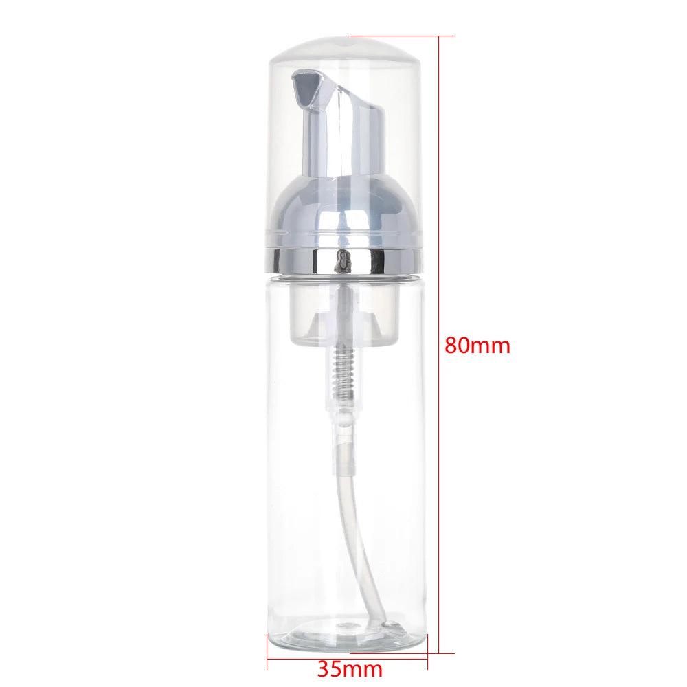 Foaming Bottle 1Pc Plastic Foam Pump Bottle Empty Face Eyelashes Cosmetic Bottle Cleaner Soap Dispenser Foam Bottle Rose Go