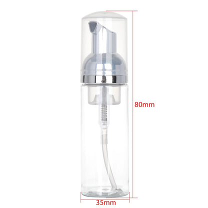 Foaming Bottle 1Pc Plastic Foam Pump Bottle Empty Face Eyelashes Cosmetic Bottle Cleaner Soap Dispenser Foam Bottle Rose Go