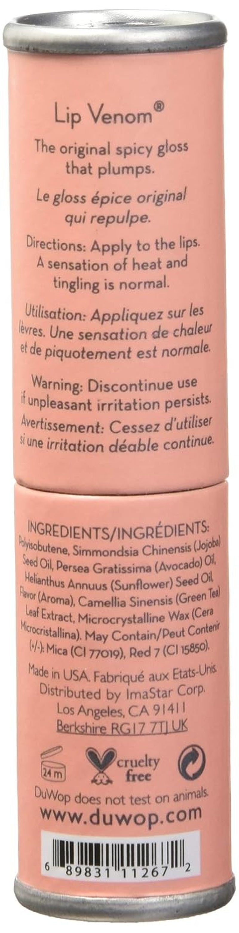 Cosmetics Original Lip Venom - Lip Plumping Gloss to Plump and Moisturize, Pink (2-Pack)