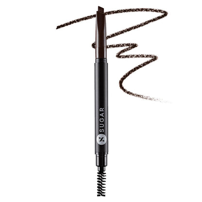 Arch Arrival Brow Definer | Brow Pencil with Spoolie | Lasts Upto 12Hrs | Pigmented Eyebrow Pencil | Long Lasting & Natural Finish | 3.5G - 01 Jerry Brown (Medium Brown)