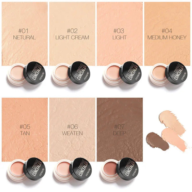Wholesale  Waterproof Full Coverage Concealer Cream Oil-Control Moisturizing Lightweight Foundation Makeup Cosmetics
