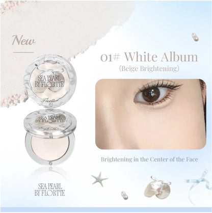 FLORTTE See Pearl Single-Colour Highlighter Powder Matte Brighten Contour Palette Face Makeup Cosmetics